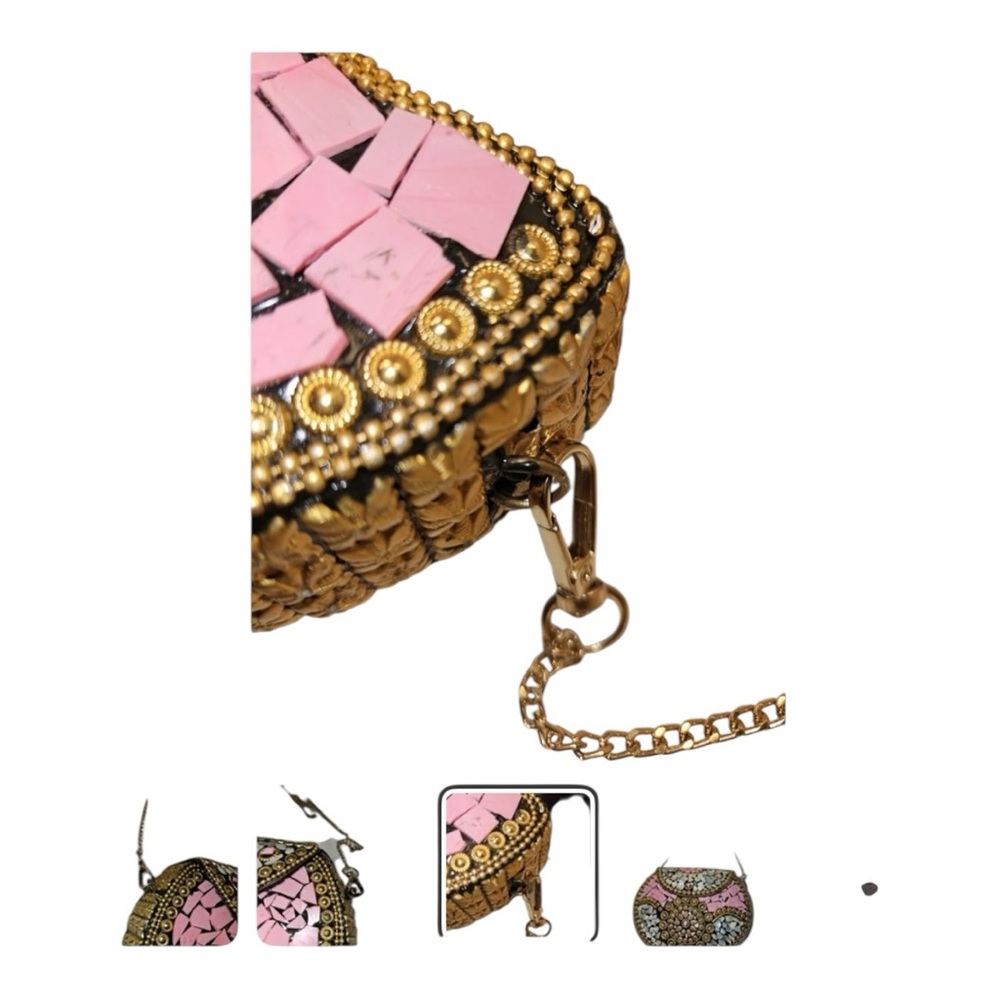 Ramla Beverly Hills Mosaic Handmade in Morocco convertible Bag - Picture 6 of 6